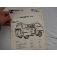 Folleto Daihatsu 55 Wide Cab Van  Antiguo No Es Manual, usado segunda mano  Argentina
