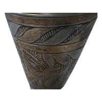 Antiguo Vaso Grabado Tallado A Mano Bronce 10 Cm Peso 170gr, usado segunda mano  Argentina