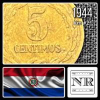 Paraguay - 5 Céntimos - Año 1944 - Km #21 - León + Gorro segunda mano  Argentina