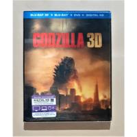 Godzilla (2014) -3 Disc- Blu-ray 3d + Blu-ray + Dvd Original segunda mano  Argentina