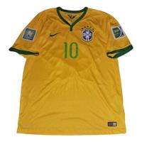 Camiseta Selección De Brasil Mundial 2014 Nike 10 Neymar Jr  segunda mano  Argentina