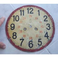 Usado, Antiguo Cuadrante De Reloj De Pared De 25,9cm Diam. segunda mano  Argentina