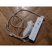 Wii Joystick Original Wiiote + Nunchuk Nintendo Wii Blancos, usado segunda mano  Argentina