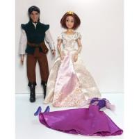 Usado, Lote Princesa Rapunzel Y Principe Articulados Con Detalles segunda mano  Argentina