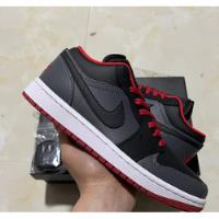 Nike Retro Jordan 1 Low Black Red , usado segunda mano  Argentina