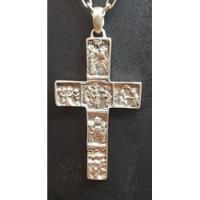 Cadena Con Cruz De Plata 925 Vua Crucis Vintage, usado segunda mano  Argentina