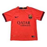 Usado, Camiseta, Barcelona, Nike, Naranja, Talle 6. Niño segunda mano  Argentina