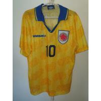 Camiseta Seleccion Colombia Umbro 1994 #10 Valderrama T3 segunda mano  Argentina