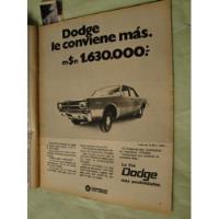 Publicidad Dodge Gt Polara Año 1970, usado segunda mano  Argentina