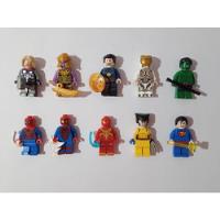 Lote 10 Mini Figuras Lego Avengers Con Accesorios C/superman segunda mano  Argentina