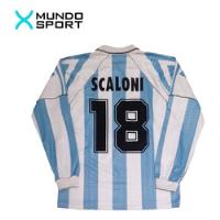 Camiseta Titular Argentina 1996 Mangas Largas #18 Scaloni segunda mano  Argentina