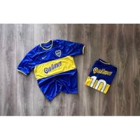Camiseta Retro De Boca Juniors Quilmes Román Azul segunda mano  Argentina
