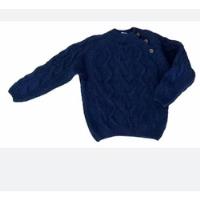 Sweater Nene Azul Oscuro Tejido C Botones Zara Talle 4-5 A   segunda mano  Argentina