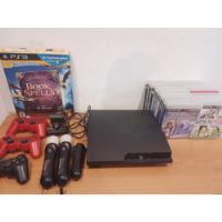 Playstation  3 Slim 300gb  2 Joystick , Kit Movie Y Juegos, usado segunda mano  Argentina