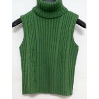 Sweater De Mujer De Lana Sin Mangas Cuello Alto Verde S, usado segunda mano  Argentina
