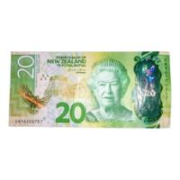 Billete De Nueva Zelanda 20 Dolares Reina Isabel Vf segunda mano  Argentina