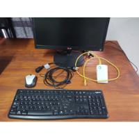 Pc Completa + Monitor LG Led 19  + Teclado + Mouse + Wifi, usado segunda mano  Argentina