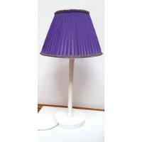 Lámpara Mesa Mesita De Luz Con Pantalla Violeta. Impecable!, usado segunda mano  Argentina