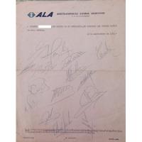 Autografos Del Equipo De Boca Del Año 1970  segunda mano  Argentina