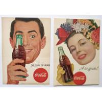 Coca Cola Clipping Recorte Publicidad Antigua Lote 2 Láminas, usado segunda mano  Argentina