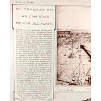 1929 El Trabajo En Las Canteras De Mar Del Plata Piedras segunda mano  Argentina