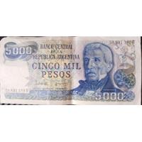 Billetes Antiguo 5000 Pesos, usado segunda mano  Argentina