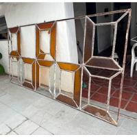 Usado, Antiguo Ventanal Vidrio Repartido Con Ventanas, A Restaurar segunda mano  Argentina
