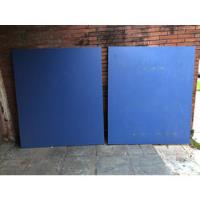 Usado, Placas 2 Aglomerado D 18mm Azul - Ping Pong Una Con Detalle segunda mano  Argentina