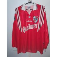 Camiseta River Plate 1998 Roja Mangas Largas #9 Talle 2  segunda mano  Argentina