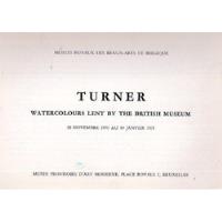 Usado, Turner. Watercolours Lent By The British Museum. 28 Novemb segunda mano  Argentina
