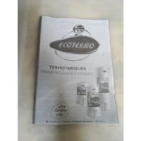 Manual Instrucciones Ecotermo, usado segunda mano  Argentina