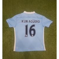 Camiseta Titular Manchester City 2011/12, Kun Agüero 16 M segunda mano  Argentina