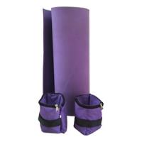 Usado, Colchoneta Mats Yoga Pilates + 2 Tobilleras 1kg Pack  segunda mano  Argentina
