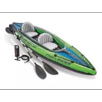 Kayak Inflable Color Verde 2 Personas Intex Challenger K2, usado segunda mano  Argentina