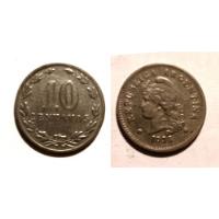 Usado, Moneda Antigua Argentina 10 Ctvs - 1938 Peso Moneda Nacional segunda mano  Argentina