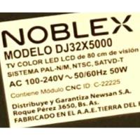 Tv Noblex Modelo Dj32x5000 Tv Color Led Lcd De 80 Cm De Visi segunda mano  Argentina
