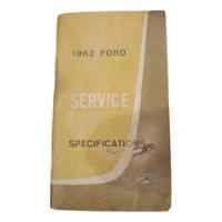 Antiguo Manual Catálogo De Especificaciones De Servicio 1962 segunda mano  Argentina