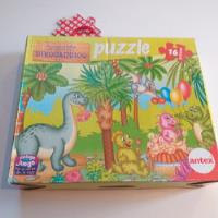 Usado, Puzzle 16 Piezas Extra Grandes. Coleccion Dinosaurios  segunda mano  Argentina