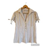 Camisa Zara Vintage Rayada - Talle L segunda mano  Argentina