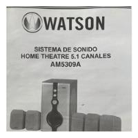 Sistema De Sonido Home Theatre Watson Am5309a, usado segunda mano  Argentina