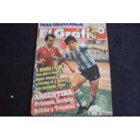 Revista El Grafico # 3479 - Tapa Argentina Mundial '86 segunda mano  Argentina