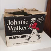Caja De Cartón Whisky Johnnie Walker Black Label Años 70s, usado segunda mano  Argentina