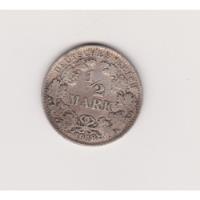 Moneda Alemania 1/2 Marco Año 1918 G Plata Muy Buena  segunda mano  Argentina