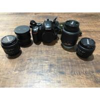 Nikon D3200+ 50mm F1.4+ 28mm F2.8+ 18-55mm+ Baterías Y Más  segunda mano  Argentina