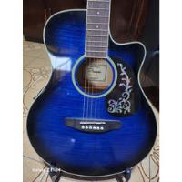 Guitarra Electroacustica Parquer Color Azul + Accesorios, usado segunda mano  Argentina
