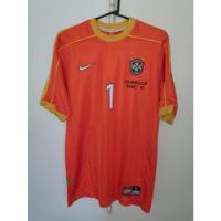 Camiseta Arquero Seleccion Brasil Nike Naranja 1998 Taffarel, usado segunda mano  Argentina