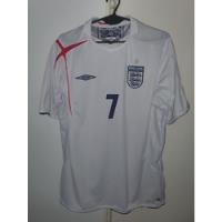 Usado, Camiseta Seleccion Inglaterra Blanca Wc2006 Umbro #7 Beckham segunda mano  Argentina