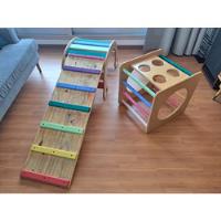 Usado, Set De Juego Montessori: Balancin + Cubo + Tobogan  segunda mano  Argentina