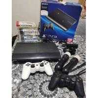 Playstation 3 Super Slim 250g+movie Kit+2joystick+juegos segunda mano  Argentina