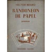 Hector Negro - Bandoneon De Papel segunda mano  Argentina